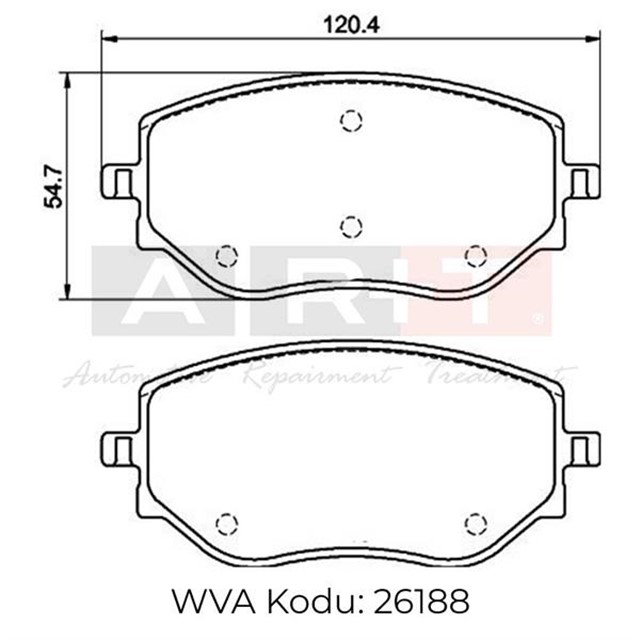 ON FREN BALATASI CLIO V 19 TALIANT 21 MICRA V 18 1.0 SCE 1.0 TCE 1.5 BLUE DCI