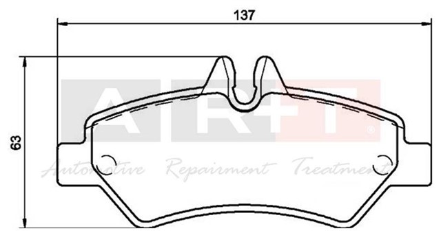 FREN BALATASI ARKA MERCEDES SPRINTER B906 06 . VW CRAFTER 30 - 35 - 50 TEK TEKER