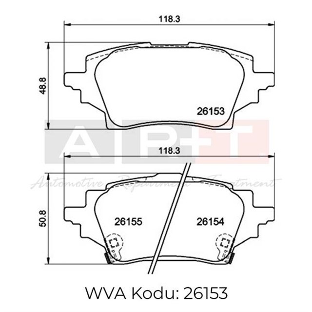 FREN BALATASI C - HR X1 - COROLLA ESTATE E21 - COROLLA HATCHBACK E21 - COROLLA SALOON E21