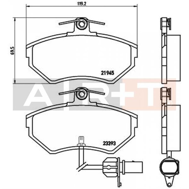 ON BALATA FISLI KUCUK TIP PASSAT - A4 97 - 04 GDB1366