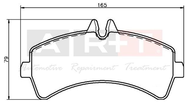 FREN BALATASI ARKA MERCEDES SPRINTER B906 06 . VW CRAFTER 30 - 35 - 50 CIFT TEKER