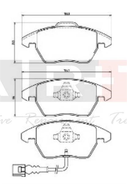 FREN BALATASI ON GOLF5 - GOLF6 - JETTA - CADDY - PASSAT - LEON 04 - 