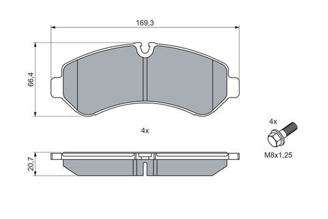 FREN BALATASI ARKA MERCEDES SPRINTER B907 18