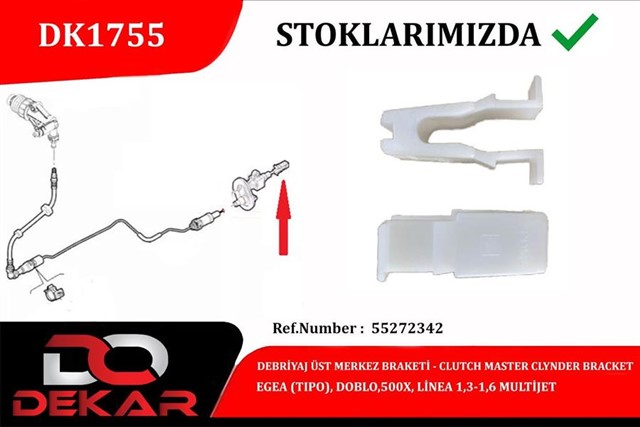 DEBRIYAJ UST MERKEZ BRAKETI EGEA - DOBLO - 500X - LINEA 1.3 - 1.6 MULTIJET