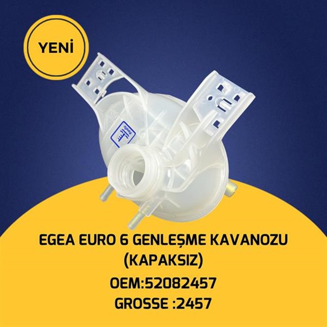 RADYATOR EK SU DEPOSU GENLESME KAVANOZU KAPAKSIZ USTDEN CIFT CIKIS EGEA 1.3 1.6MJET EURO 6