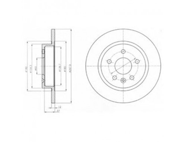 ARKA FREN AYNASI ASTRA J 09 MOKKA 13 CRUZE 09 AVEO 11 TRAX 12 268.5X12X5DL DOLU 569074 - 95527032 - 95527032