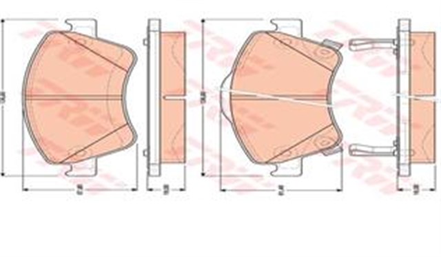 ON BALATA AURIS - COROLLA 1.3 1.4D - 1.4 VVTI - 1.6 VVTI - 1.8 - 2.0D - 4D - 2.2D 07 10