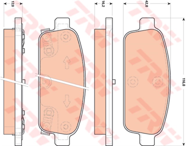 ARKA FREN BALATASI ASTRA J 09 MOKKA 12 ZAFIRA C 12 CRUZE 09 TRAX 11 AVEO HB 13