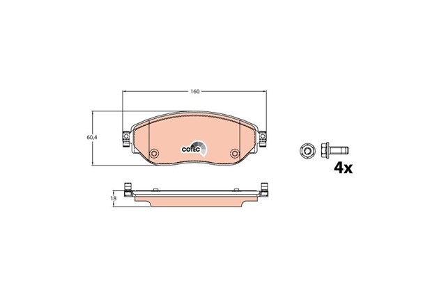 ON FREN BALATA RENAULT TRAFIC III 15 OPEL VIVARO B 15