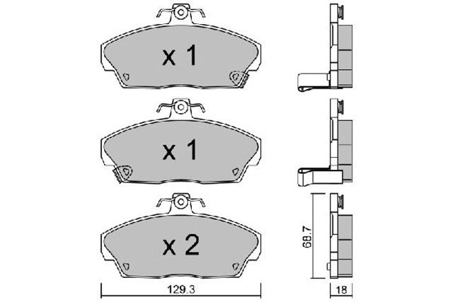 FREN BALATA ON CIVIC 2001 - 2007 /EUR CIVIC 1996 - 2000