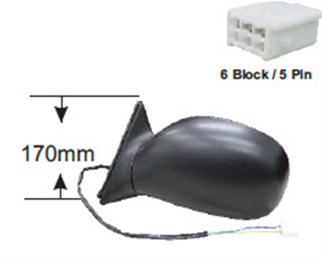 DIS DIKIZ AYNASI ELEKTRIKLI ISITMALI 2 KAPI SAG RAV 4 96 - 00