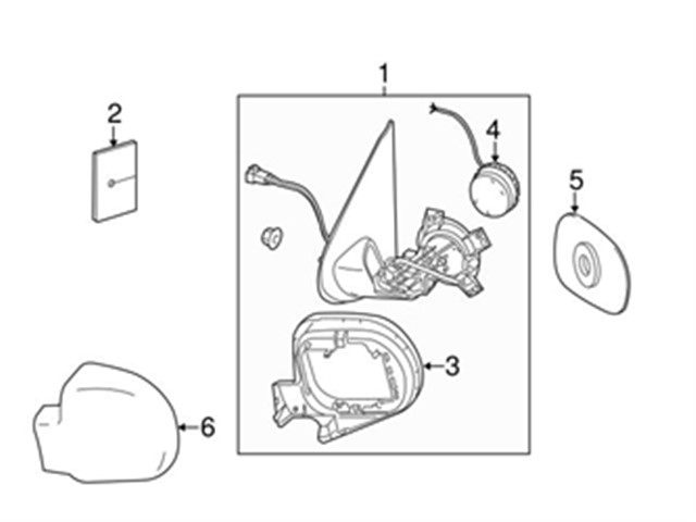 DIS DIKIZ AYNA CAMI ISITMALI ASFERIK SOL M CLASS W163 98 - 01
