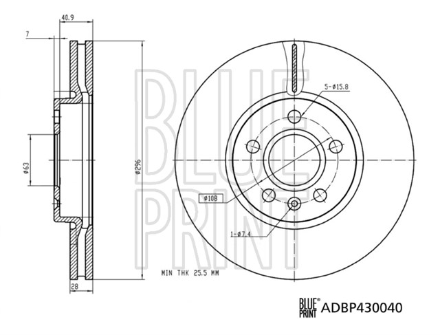 ARKA FREN DISK ADET VOLVO S60 2019 S90 2016 2019 V60 2018 V90 2016 CAP296X5 16 JANT