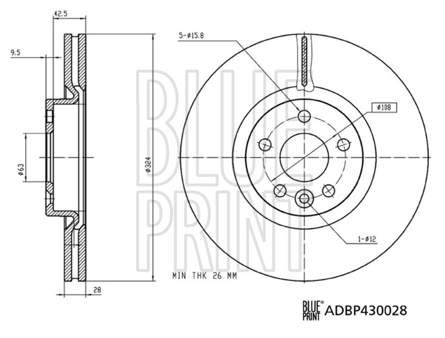 ON FREN AYNASI ADET VOLVO XC60 D3 D4 D5 2.4D 2.0T 3.2 T5 T6 2008 2017 CAP 324X5 BJN DELIKLI