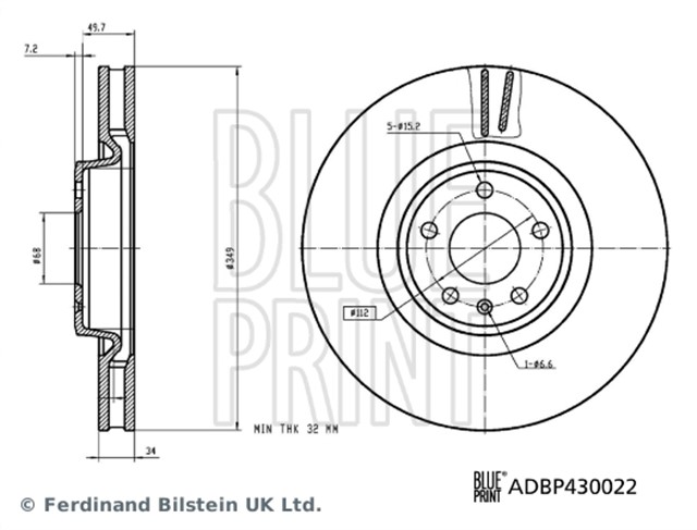 FREN DISKI A5 CABRIO F5 2.0 35 TDI 16V.A5 CABRIO F5 2.0 45 TFSI 16V.A5 CABRIO F5 2.0 TFSI 16V.