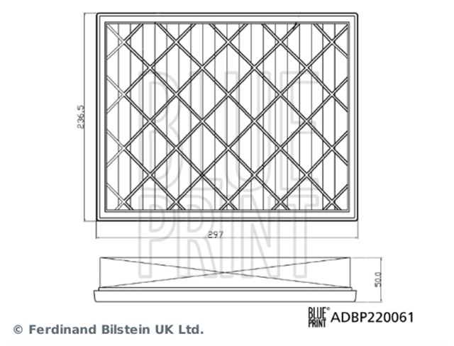 HAVA FILTRESI RANGER 19 2.0 ECOBLUE PANTHER ECOBLUE 19