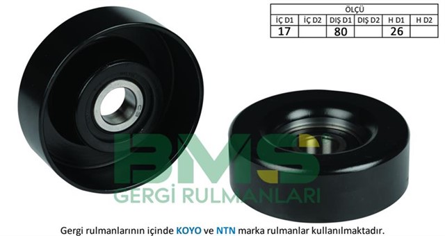 ALTERNATOR GERGI RULMANI HONDA CIVIC VIII 1.4 05 JAZZ 1.2 - 1.3 02 - 08 DEMIR