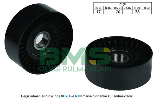 KAYIS GERGI RULMANI MERCEDES W203 CL203 C209 W204 C209 W211 R171