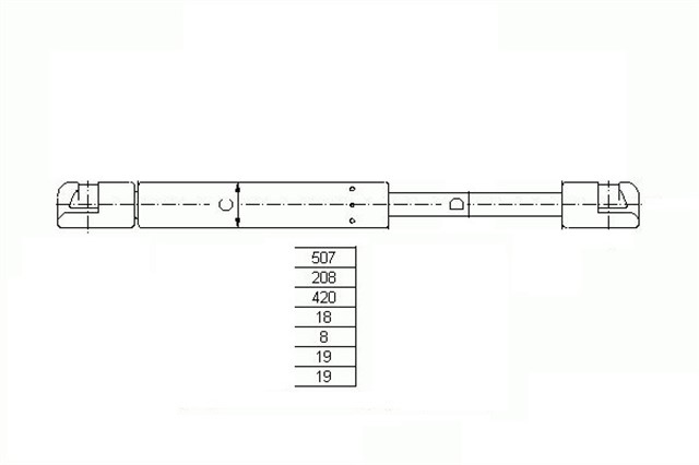 BAGAJ AMORTISORU FIAT MAREA SW 98 D0007