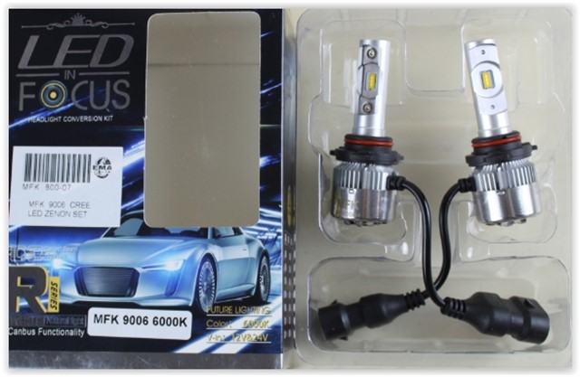 300 - 35 AMPUL 12V 9006 LED XENON SET CREE LED/ORJ. TEK DEVRE