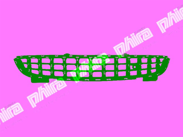 TAMPON IZGARASI ON ALT ORTA SIYAH OPEL CORSA D 2011 - 2014