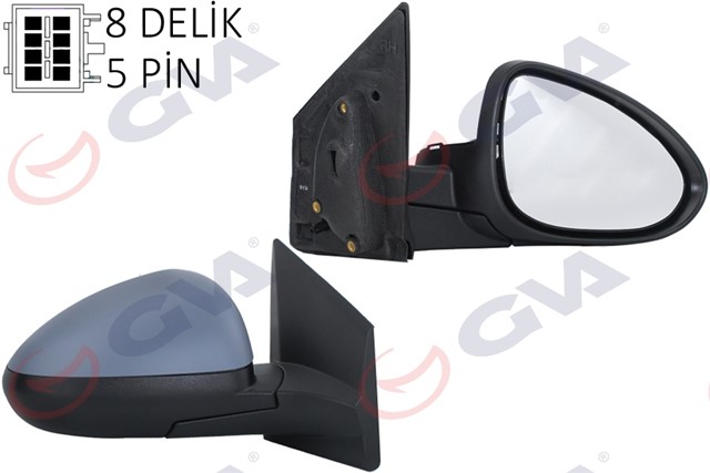 DIS DIKIZ AYNASI SAG AVEO 11 ELEKTRIKLI ISITMALI ASTARLI KONVEKS VM - 402EHPR