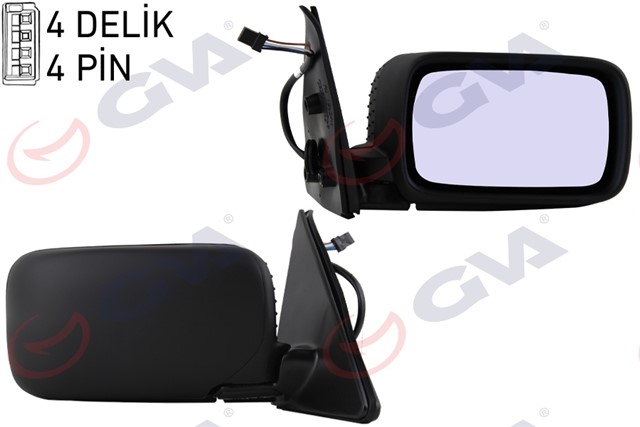 DIS DIKIZ AYNASI ELEKTIRIKLI ISITMALI MAVI CAM SAG BMW E36 SEDAN 92 98