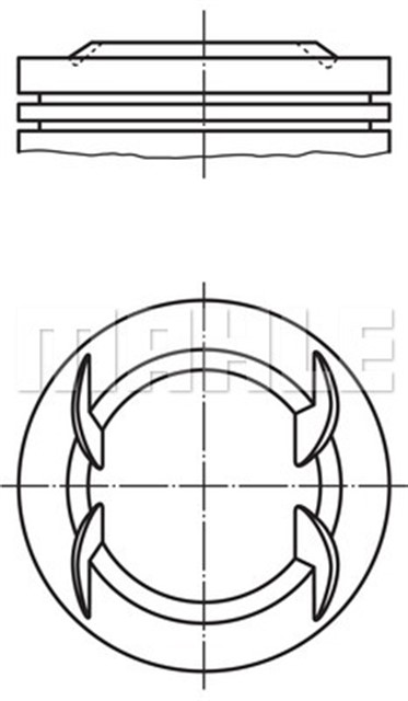 MOTOR PISTON SEGMAN BRAVO - COUPE - MAREA 2.0 20V 95 - 98 82.40MM