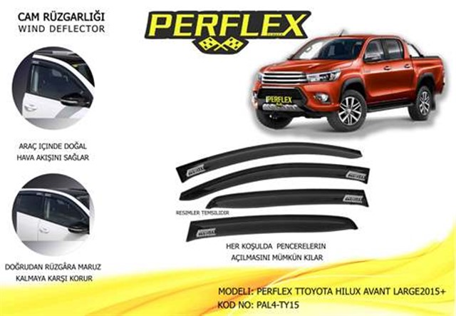CAM RUZGARLIGI TOYOTA HILUX AVANT LARGE 2015 4 LU