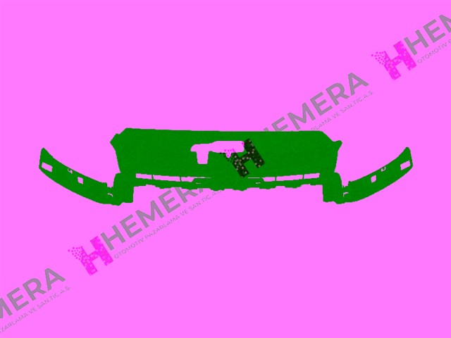 ISKELET TAMPON ON UST PANEL IC PLASTIGI PEUGEOT 208 2012