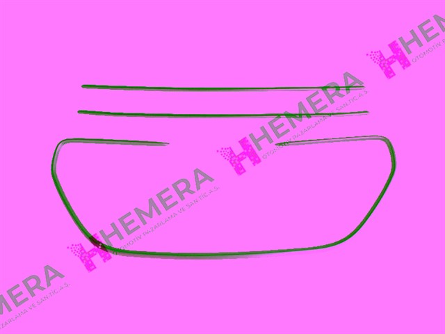 PANJUR ON SET 3 PARCA ASLAN GRI PEUGEOT 301 2013