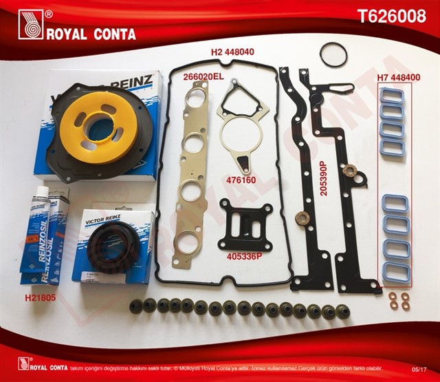 MOTOR TAKIM CONTA REINZ KECE SUBAP LAS SKC SIZ BOXER - JUMPER 2.2 HDI 100/120 P22DTE EURO4