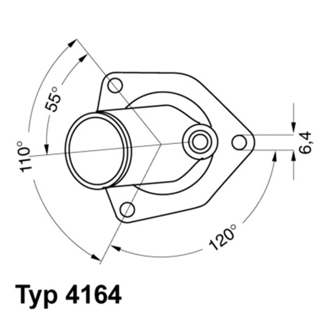 TERMOSTAT KOMPLE ASTRA 91 - 95 - VECTRA A 90 - 92 - CALIBRA 89 - 96 2.0I 16V 92C C20XE
