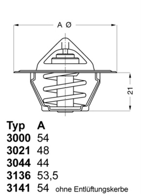 TERMOSTAT NISSAN MARCH. CHERRY. MICRA 1.0 1.2 1970 - 1992