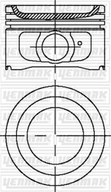 MOTOR PISTON SEGMAN STD P306 - P406 EM - XSARA - XANTIA - ZX - PARTNER - BERLINGO 1.8 8V XU7JP - XU7JB 83
