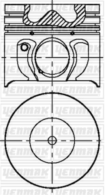 MOTOR PISTON SEGMAN STD TRANSIT V184 - V185 75/85/100PS - MONDEO DURATORG 90PS 2.0TDCI 00 86.01