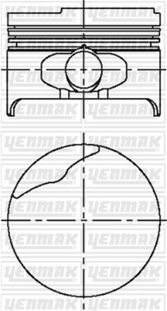 MOTOR PISTON SEGMAN MGN 1600 8 V 3/4 79.50 CAP STD