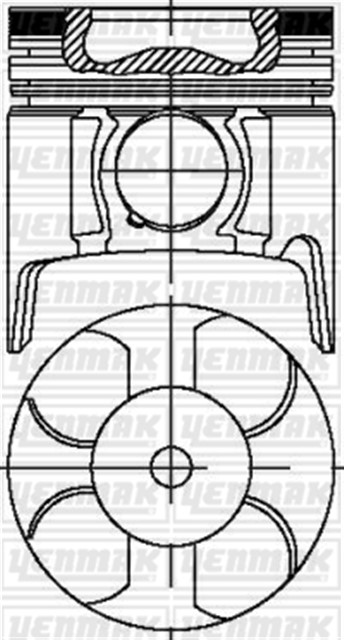 MOTOR PISTON SEGMAN STD ASTRA VAN - COMBO - CORSA VAN 1.7 DTI 02 - 05 Y 1.7 DT 79.0
