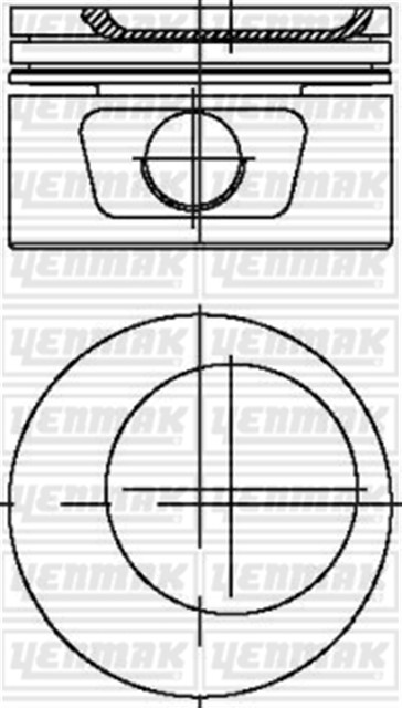 X MOTOR PISTON SEGMAN STD OMEGA - KADETT GSI - ASCONA 86 - 95 1.8 E 84.8