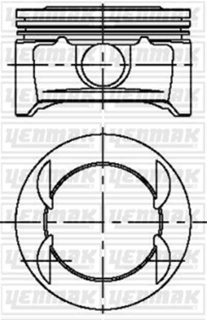 MOTOR PISTON SEGMAN STD AGILA - ASTRA - CORSA 04 Z 1.2 XEP 73.4