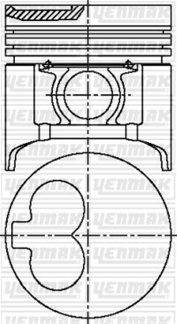 PISTON SEGMAN STD MAZDA E2200 / BESTA 89 - 93 R2