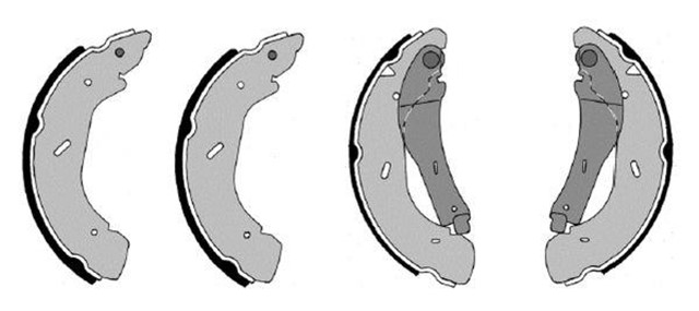ARKA FREN PABUCLU BALATA TRANSIT V184 00 06 A.CEKER
