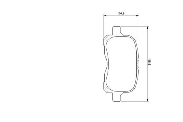 0986TB2326 ON BALATA COROLLA 1.4 - 1.6 04/97 - 02/00 E11 - E12J - E12U