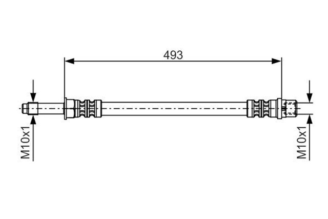FREN HORTUMU ARKA MERCEDES SPRINTER B906 . VW CRAFTER 30 - 35 - 50
