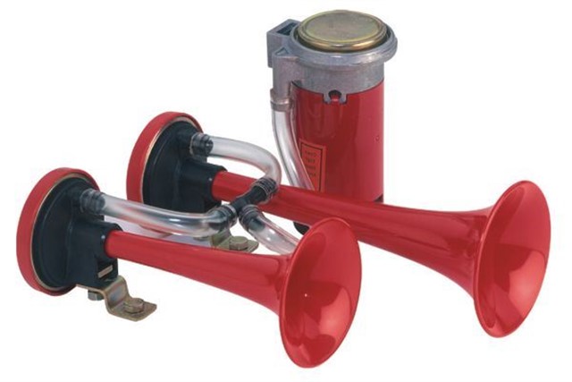 HAVALI KORNA. IKI TONLU. 24 V. 240W. 630/795 HZ. 117DB A . UZUNLUK 217 MM