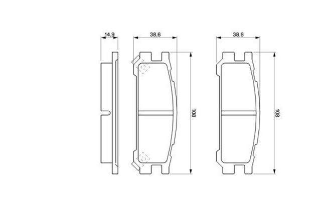 DISK BALATA - ON / ARKA - WVA 21704 - 108X38.8X15 MM - IKAZ KABLOLU