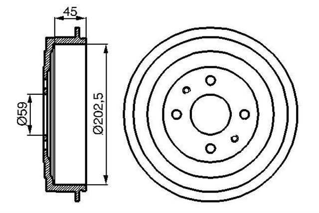 FREN KAMPANASI ARKA FIAT PANDA 09 MAREA 96 02 FIORINO 07 BRAVO 96 BRAVA 98 ALFA ROMEO 145 - 146 LANCIA YPSILON 03