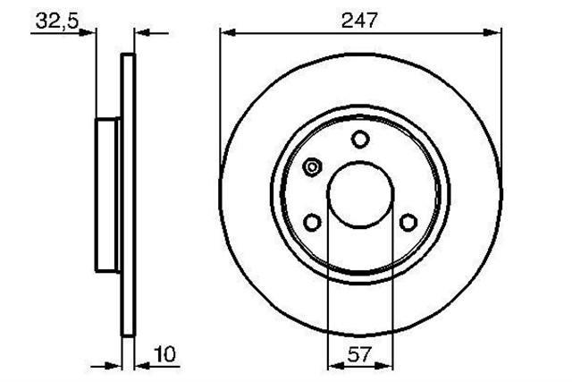 FREN DISKI. ON. 247 / 10 - 9 MM