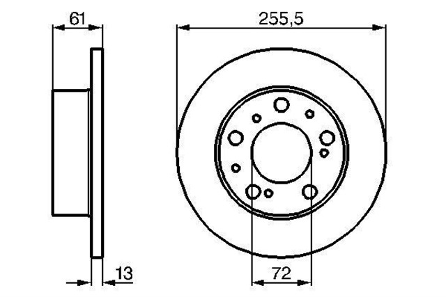 FREN DISKI. ON. 257 /12 - 10.8 MM