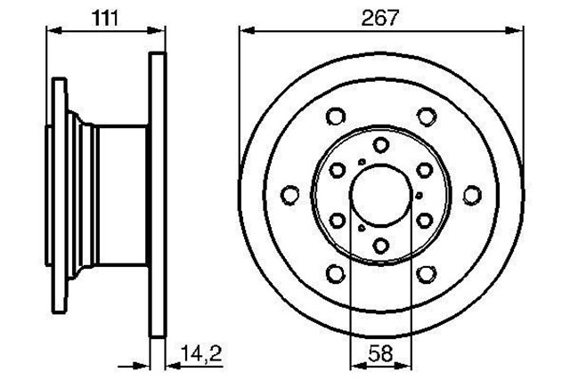 FREN DISKI. ON. 267 /14 - 12.8 MM